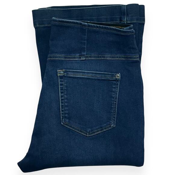 INC INT'L CONCEPTS Flare Bell Bottom Jeans Tummy Sculpt Denim High Rise DarkWash - Picture 10 of 10